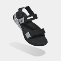 Sandales d'été confortables unisexes F8M EVA à lanières croisées, légères, plates et ouvertes, de style décontracté, noires pour hommes et femmes