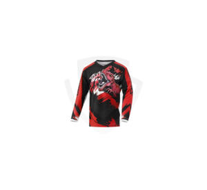 Jersey de Motocross Sublimado de Manga Larga, Ropa de Motociclismo Unisex para Adultos, Secado Rápido, Nombre del Equipo Personalizado, Profesional - Product Image 1