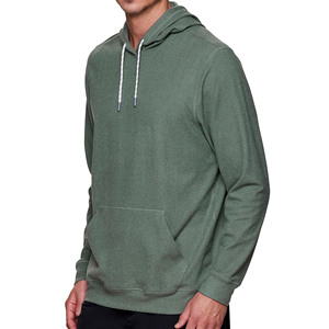 เสื้อฮู้ดมีซิปแบบสวมหัวผ้าคอตตอนพิมพ์โลโก้ทรงบ็อกซี่ฟิตแบบกำหนดเอง - Product Image 4
