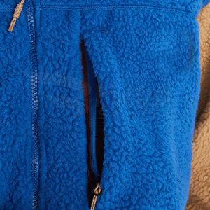 Chaqueta de Forro Polar Sherpa Cómoda para Adultos, Chaqueta de Invierno de Forro Polar Sherpa Sostenible en Color de Contraste - Product Image 6