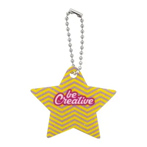 Porte-clés et mousqueton CreaFelt Key Xmas Star écologiques pour promotions - Product Image 1