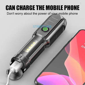 Супер яркий linterna Сильный Мини карманный светодиодный фонарик Фонарь ABS перезаряжаемый небольшой COB светодиодный мини-фонарик EDC - Product Image 5