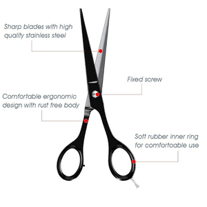 Top Design Professional Right-Handed Foldable Long Handle Stainless Steel <b>Blades</b> Hair Cutting Shears <b>Barber</b> Hair Scissors - Product Image 5