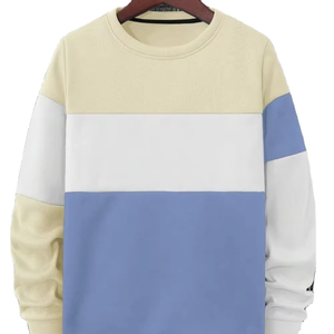 Sweat-shirt en molleton décontracté pour femmes, vente chaude, anti-rétrécissement, uni, pull à col rond, sweat-shirt pour l'automne - Product Image 1