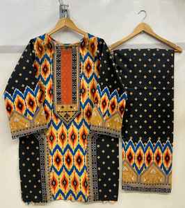 High Quality Pakistani Embroidered Cotton/Lawn Shalwar Kameez Women's Readymade Dress Plus Size High Quality Dress - Product Image 6