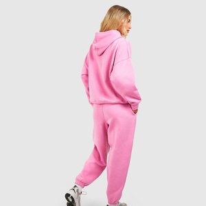 Sudadera CON CAPUCHA DE LA MEJOR fabricación para mujer, conjunto de chándal de invierno de gran tamaño de alta calidad, talla XL con logotipo impreso transpirable - Product Image 4
