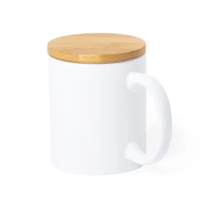 Tazza Personalizzata in Ceramica e Bambù Chero, Gadget Promozionale per Bevande - Product Image 1