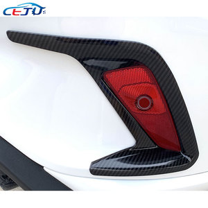 Kit carrosserie ABS aspect carbone, pare-chocs arrière, phares antibrouillard, capuchons d'aération latérale Canards pour <span class=keywords><strong>Ford</strong></span> <span class=keywords><strong>Focus</strong></span> <span class=keywords><strong>ST</strong></span> <span class=keywords><strong>Line</strong></span> X MK4 2019-2021 - Product Image 6