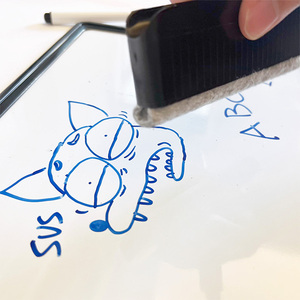 Bảng xóa khô từ hai mặt với cục tẩy và 2 điểm đánh dấu-sử dụng cá nhân cho học sinh - Product Image 2