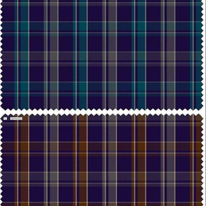 ราคาที่ดีที่สุดสำหรับผ้าฝ้ายทอลายตารางสีครามแบบหวี สำหรับตัดเย็บเสื้อผ้าเด็กชายและเด็กหญิง - Product Image 1