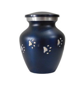 Urnes de crémation d'autocollant imprimé de fleur de couleur verte en métal pour des cendres humaines nouvelle arrivée urnes en aluminium d'animal familier avec l'impression de vert et de fleur - Product Image 5