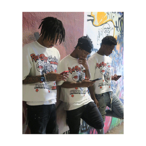 T-shirt personnalisé à épaules tombantes pour hommes, coupe cousue T-shirt en coton épais à col rond T-shirt court Boxy surdimensionné - Product Image 5