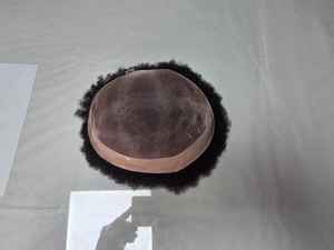 Tupé de Cabello Afro, Peluca de Cabello Humano 100% para Prótesis Capilar Africana, Estilos Rizado, Lacio y Ondulado, Textura de 6 mm, Bangladesh - Product Image 4