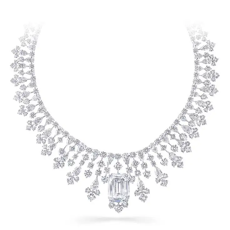 Новинка, модные ювелирные украшения из 925 стерлингового серебра 18 карат, позолоченные лабораторные бриллиантовые цепочки, ожерелья для женщин