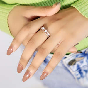 NOVAMART Fine Romantic Eternity <b>Silver</b> <b>Ring</b> with Free Size & <b>Adjustable</b> Opening by Zarkan Wholesale Export - Product Image 2