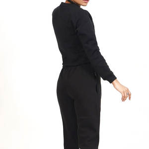 Chándal de gimnasio con cordón elástico de 2 piezas unisex de buena calidad hecho en Pakistán Sudadera con capucha informal de invierno pantalones de chándal conjuntos XL Logo - Product Image 2