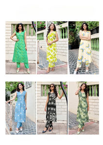 ชุดเสื้อผ้า2ชิ้นทำจากผ้าเรยอนแบบดั้งเดิมผ้าเรยอนน้ำหนักเบาแห้งเร็วมีกระเป๋าพิมพ์ลายดอกไม้สำหรับผู้หญิงใส่ไปงานปาร์ตี้ในวิทยาลัยสำนักงาน - Product Image 6