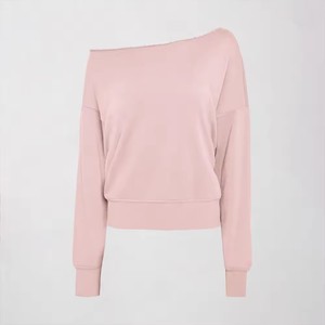 Sweat-shirt à manches longues pour femme, lavage à l'acide, devant personnalisé, pull décontracté, sweat-shirts en gros, fournisseur OEM - Product Image 1