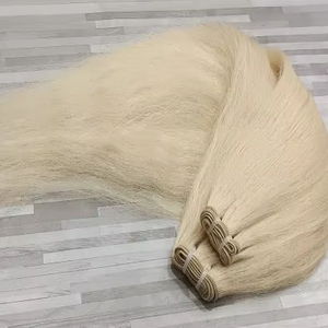 100% Excellente Qualité Indien Vierge Extensions de Cheveux Non Transformés Patrimoine Remy Cheveux Blonde Vague Profonde Raw Temple Blonde Cheveux - Product Image 1
