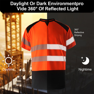 เสื้อใส่ทำงานผ้าฝ้ายสะท้อนแสงแบบมีบริการ OEM เสื้อใส่ทำงานทำจากผ้าคอตตอน - Product Image 4