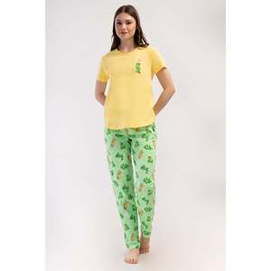 Conjunto de Pijama para Mujer con Cuello Redondo y Manga Corta - Product Image 4