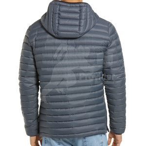 Veste d'hiver matelassée à manches longues confortable pour homme, col montant, logo sur le devant, fabriquée au Pakistan, haute qualité - Product Image 2