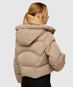 Veste Puffer Crop Top Brodé pour Femme Veste Par Temps Froid Avec Personnalisation Complète sur Tendance - Product Image 2