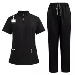La mejor calidad Unisex Spandex Enfermería Scrubs Hospital Trajes de verano Quirúrgico Scrub Sets Tallas grandes Uniforme para el personal de los médicos - Product Image 3
