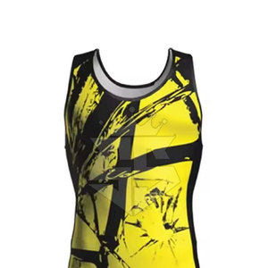 เสื้อกล้ามมวยปล้ำทำจากวัสดุที่ดีที่สุดเสื้อกล้ามมวยปล้ำออกแบบโลโก้ได้ตามต้องการ - Product Image 5