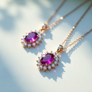 Wholesale <b>Women</b> Designer Jewellery Zirconia 925 <b>Sterling</b> <b>Silver</b> Pendant Necklace Jewelry <b>For</b> Girl - Product Image 6