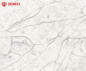 HIC Cuarzo Islandia Diseño moderno Mármol de cuarzo artificial Lujoso Calacatta Vetas distintivas Encimera roja pulida - Product Image 6