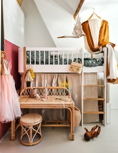 Bureau en rotin moderne de luxe avec tabouret, fabriqué à la main au Vietnam, pour chambre à coucher, matériaux naturels, prix raisonnable - Product Image 4