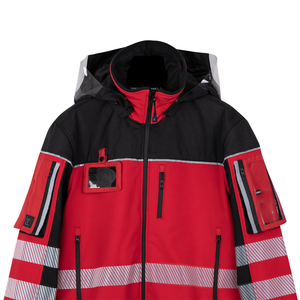 Chaqueta de Seguridad Reflectante de Alta Visibilidad, Transpirable y Ligera de Poliéster, Talla Grande para Niños, Cuello Alto, Ropa de Trabajo - Product Image 2