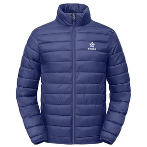 Veste bouffante sur pied surdimensionnée à fermeture éclair de qualité supérieure pour hommes OEM hiver chaud personnalisé matelassé imperméable respirant écologique - Product Image 1