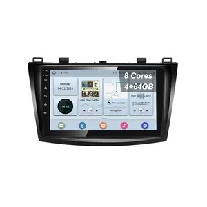 BG Factory 9inch Android 13 Ultra-thin 8Cores 4+64GB Car Radio For Mazda3 Wireless Carplay GPS Navigation 4G Wifi Bluetooth