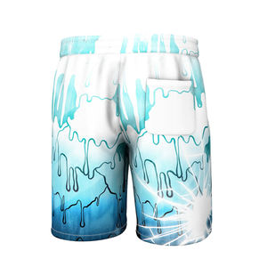 Pantalones cortos de sublimación duraderos de estilo callejero patrón sólido con colores a prueba de decoloración sensación flexible ligera ecológica - Product Image 6