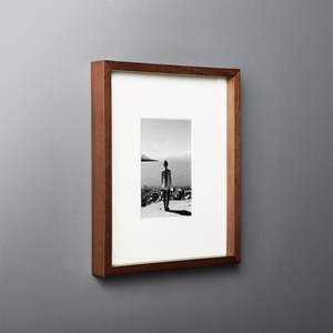 Wooden photo <b>frame</b> with vintage rustic look for living room bedroom <b>wall</b> decoration handmade natural wood <b>design</b> - Product Image 5