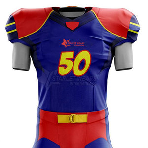 Uniforme de Fútbol Americano de Poliéster Transpirable de Alto Rendimiento con Tela Elástica para Velocidad y Entrenamiento - Product Image 3