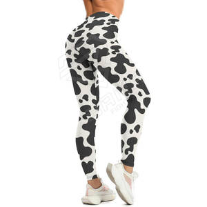 Transpirable Compresión Sublimación Mujeres Yoga Pantalones Cintura alta Push up Sólido Yoga Leggings - Product Image 3