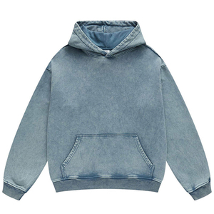 Fabricants de vêtements de qualité supérieure, prix de gros, sweats à capuche pour hommes, lavage à l'acide, logo personnalisé, sweats à capuche lavés à l'acide - Product Image 1