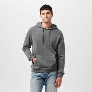 Sudadera con capucha personalizada con logotipo sin cremallera para hombre Sudadera con capucha lisa con bolsillos canguro Pedidos a granel Sudadera con capucha transpirable - Product Image 3