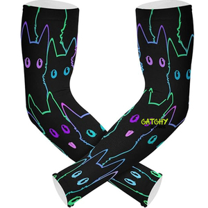 Codo de poliéster unisex, manga de brazo de refrigeración de compresión deportiva para ciclismo al aire libre, pesca para entrenamientos de primavera - Product Image 4