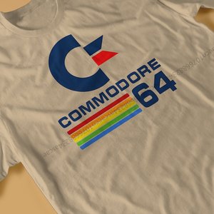 2026 Trending Premium Quality Men's Commodore 64 camiseta Theory Camiseta 100% algodón Casual patrón sólido impresora directa de fábrica - Product Image 2