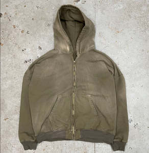 Sudadera con Capucha Extra Grande de Algodón 100% para Hombre, Estilo Urbano, con Flecos, Estampado Gráfico, Corte Recortado, Antiencogimiento, Lavado a la Piedra, Aspecto Desgastado por el Sol, Talla XS - Product Image 2