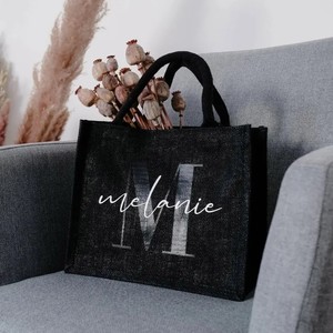 Bolsa de yute de alta calidad ecológica colorida impresa personalizada bolsa de compras reutilizable papel de regalo Natural para boda promocional - Product Image 3