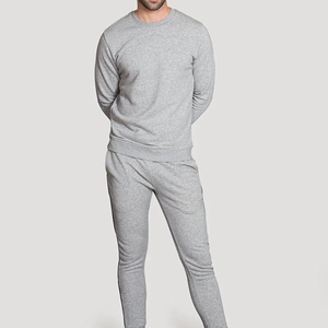 Fashion Winter Breathable Plus Size Two Piece Heavyweight Tracksuit Men High Quality Cotton Polyester <b>T</b>-Shirts Short Set Custom - Product Image 1