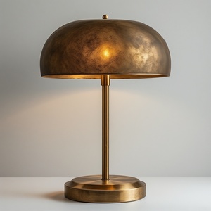 Lámpara de mesa moderna de latón, elegante pantalla de tela blanca, decoración ecológica para el hogar, iluminación para dormitorio, sala de estar, escritorio de estudio exclusivo - Product Image 6