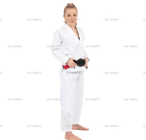 ชุด Bjj สีฟ้ามุกสำหรับผู้หญิง,ไม่มีโลโก้ไม่มีแพทช์ว่างเปล่า Jiu Jitsu Gi สำหรับผู้หญิงชุด Bjj คุณภาพสูงสีฟ้ามุกสาน450 GSM ในราคาโรงงานที่กำหนดเอง - Product Image 3