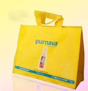 Sac à provisions en toile personnalisable Sac découpé en polypropylène non tissé avec motif à pois pour cadeau et logo de voyage imprimé - Product Image 1