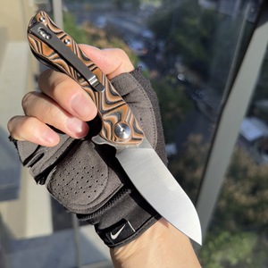 มีดพกพาแบบพับได้มีดล่าสัตว์กลางแจ้งด้ามจับ G10มีสไตล์งานตามสั่ง - Product Image 5